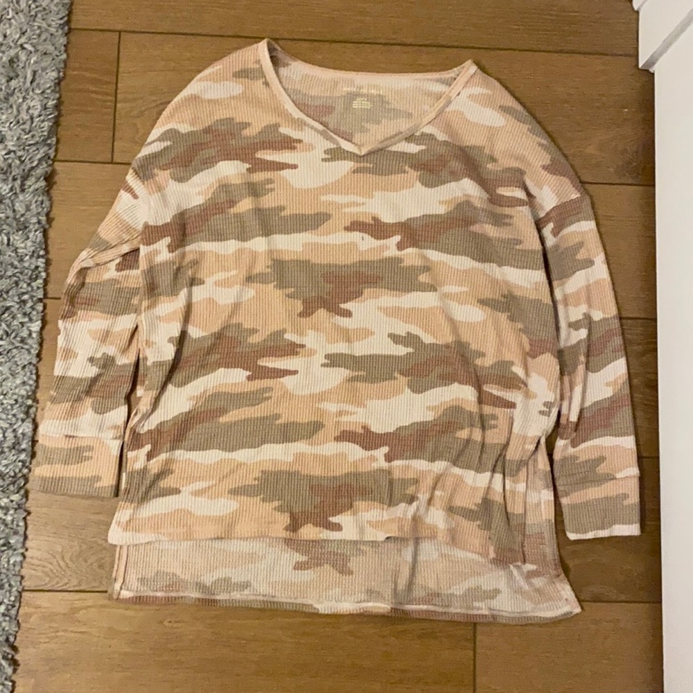 American Eagle waffle knit long sleeve